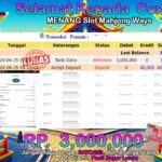 BUKTI JACKPOT SLOT MAHJONG WAYS TERPERCAYA DI INDONESIA TGL 25-06-2024