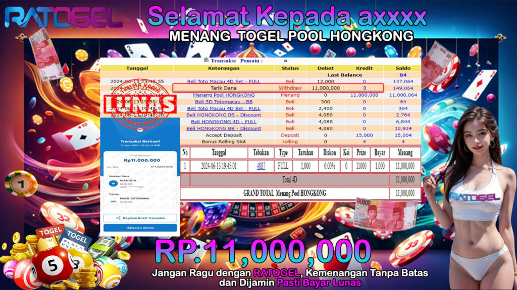 BUKTI JACKPOT TOGEL ONLINE POOL HONGKONG TERPERCAYA DI INDONESIA