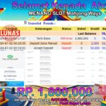 BUKTI JACKPOT SLOT MAHJONG WAYS TERPERCAYA DI INDONESIA TGL 02-07-2024