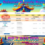 BUKTI JACKPOT SLOT MAHJONG WAYS TERPERCAYA DI INDONESIA TGL 14-08-2024