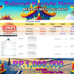 BUKTI JACKPOT SLOT MAHJONG WAYS  TERPERCAYA DI INDONESIA TGL 18-08-2024